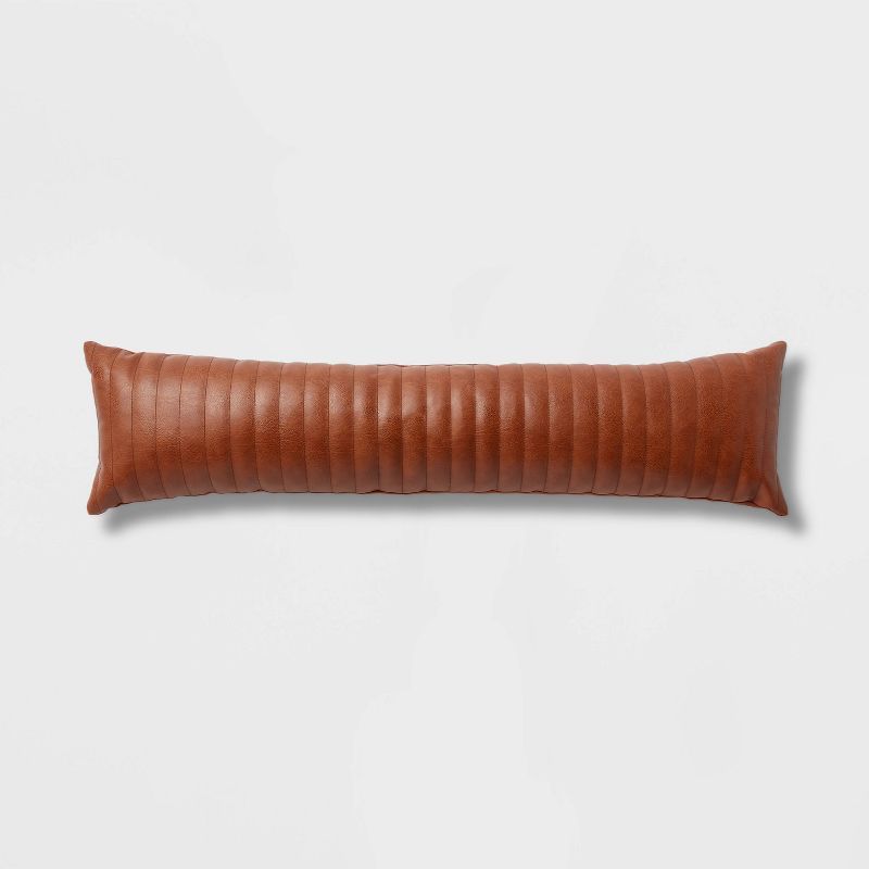 Lumbar Throw Pillow Cognac