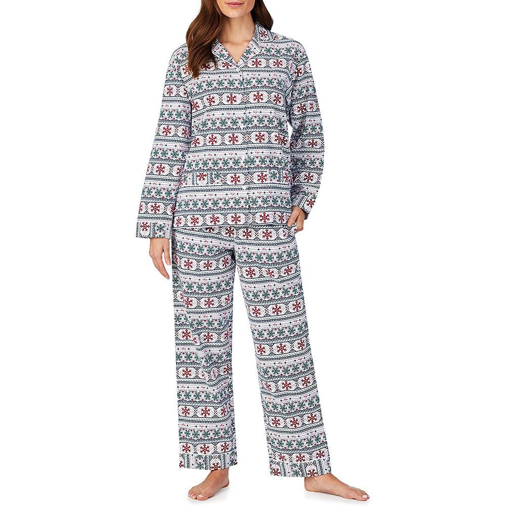 Lanz of Salzburg Fair Isle Flannel Pajama Set