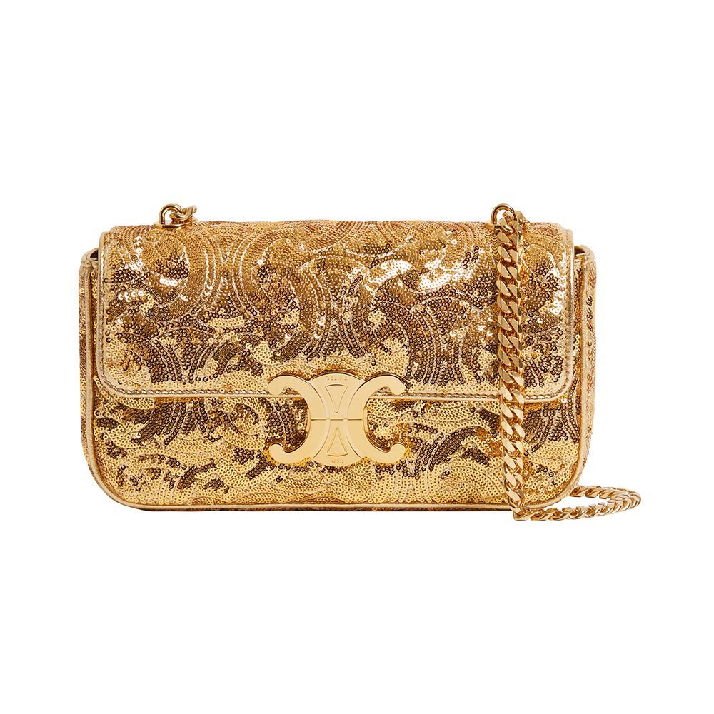 Gold Sequin Handbag