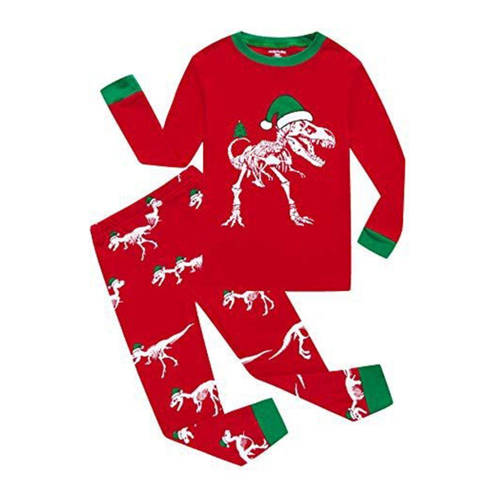 Family Feeling Dinosaur Christmas Pajamas