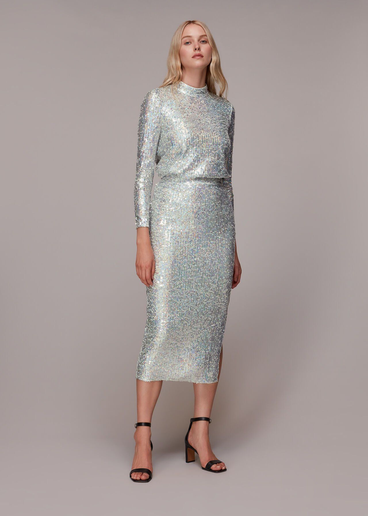 Whistles sequin outlet dress