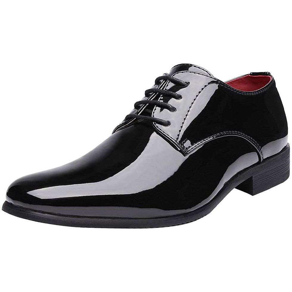 Formal Shoes for Men Clearance Men's Wedding Formal Dress Shoes Tuxedo  Dress Shoe Patent Derby Shoes Lace Up Formal Derbys Oxfords Business Shoes