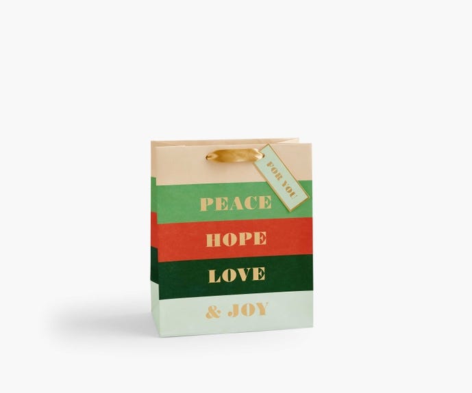 Rifle Paper Co. Peace & Joy Gift Bag