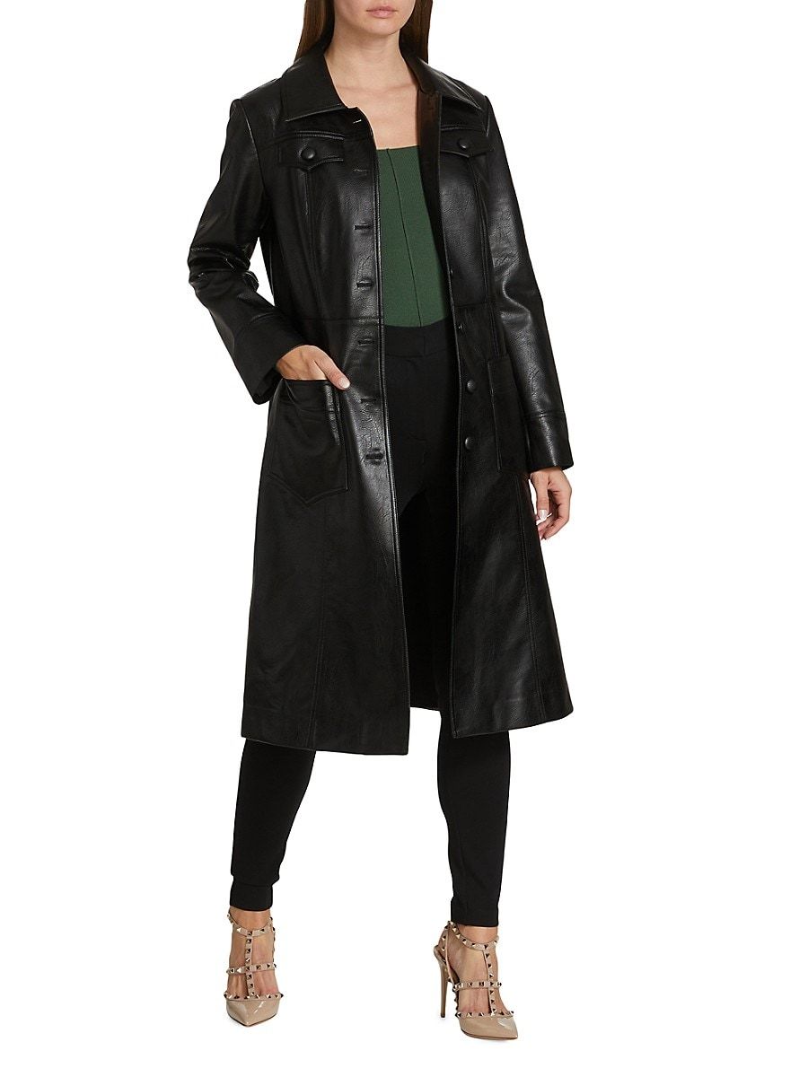 Leather topper clearance coat