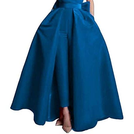 Satin Detachable Train Skirt/Overskirt
