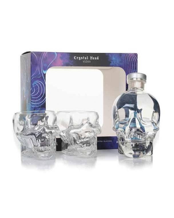 Crystal Head Vodka Gift Set with 2x Skull Glasses