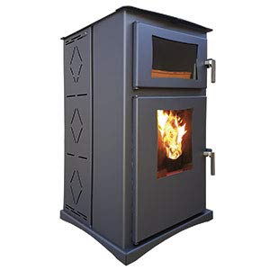Estufa de pellet con horno