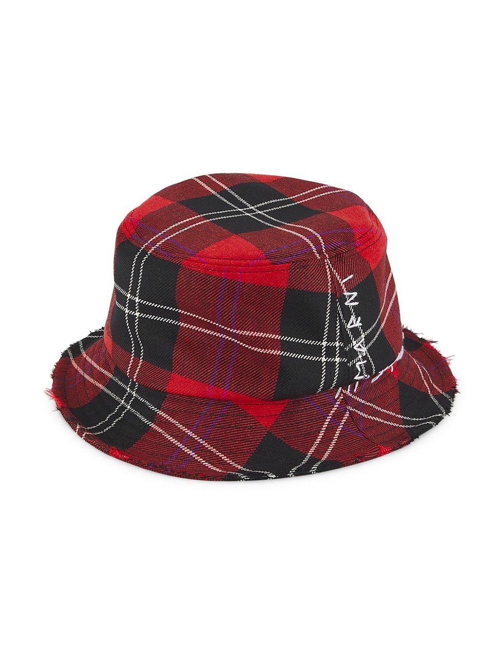 Men's Plaid Wool Bucket Hat