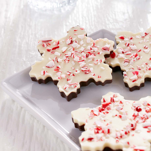 Peppermint Bark Snowflakes 