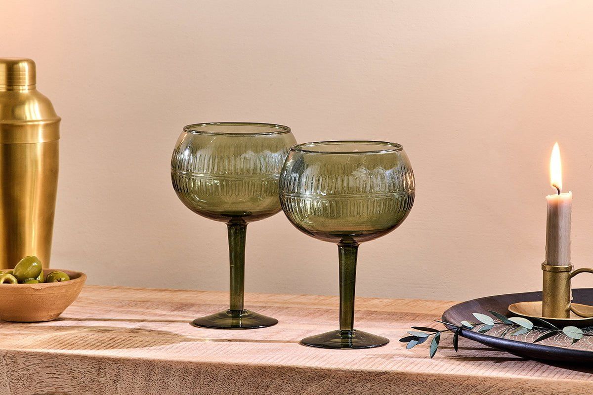 Funky store gin glasses