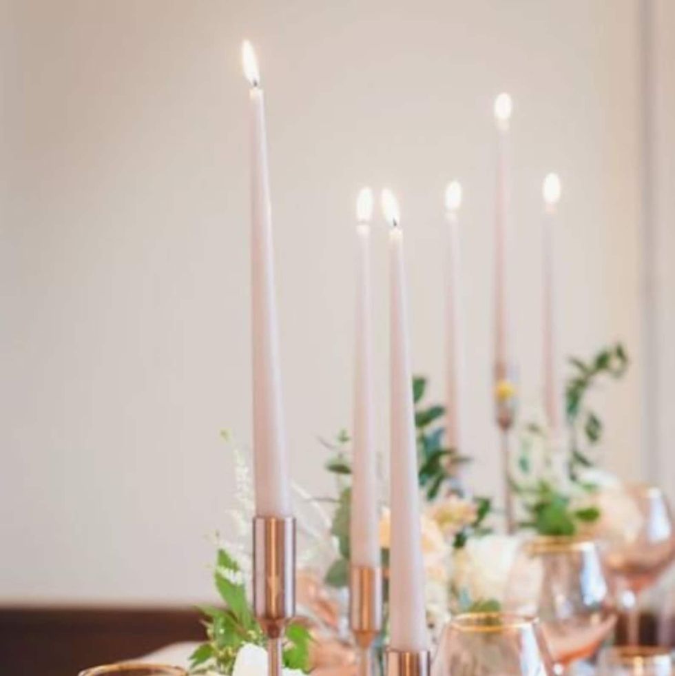 Blush Taper Candles