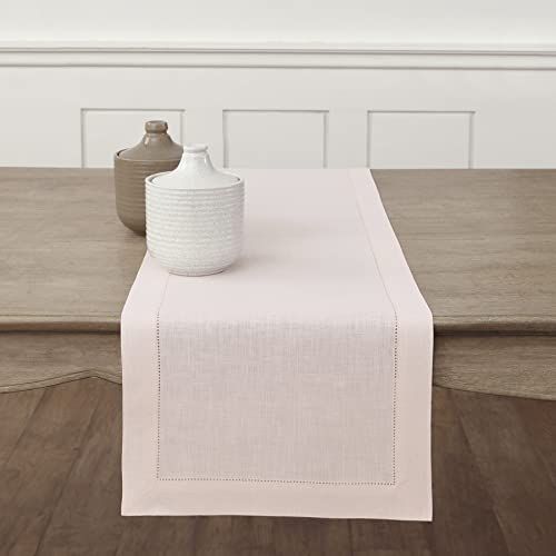 Pink Linen Table Runner 