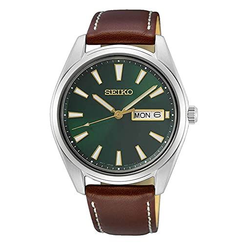 Mens Essential Stainless Steel Green Dial