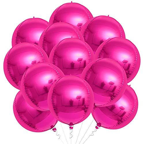 Hot Pink Mylar Balloons