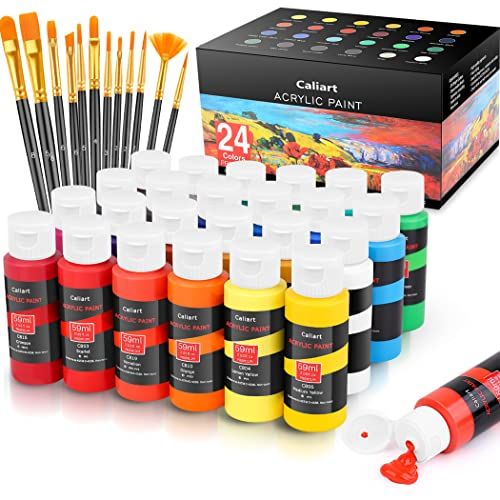 Acrylic Paint Set With Brushes