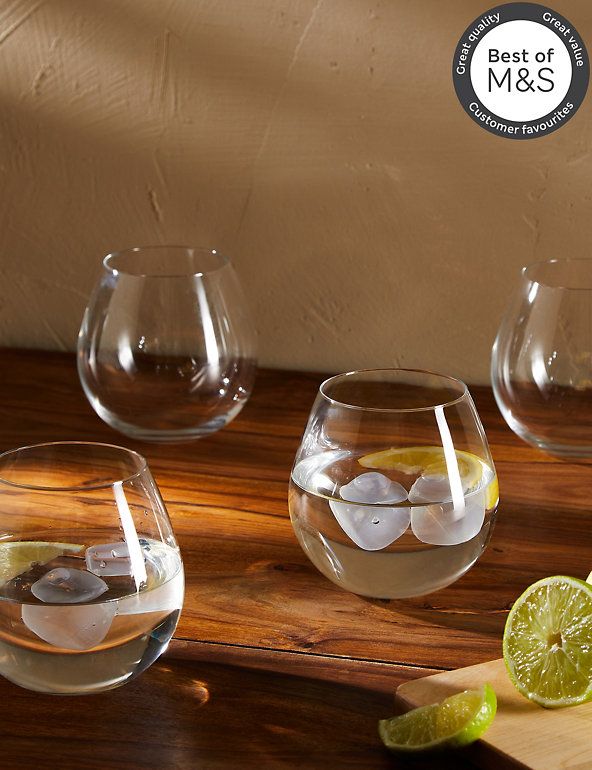 Stemless deals gin glasses