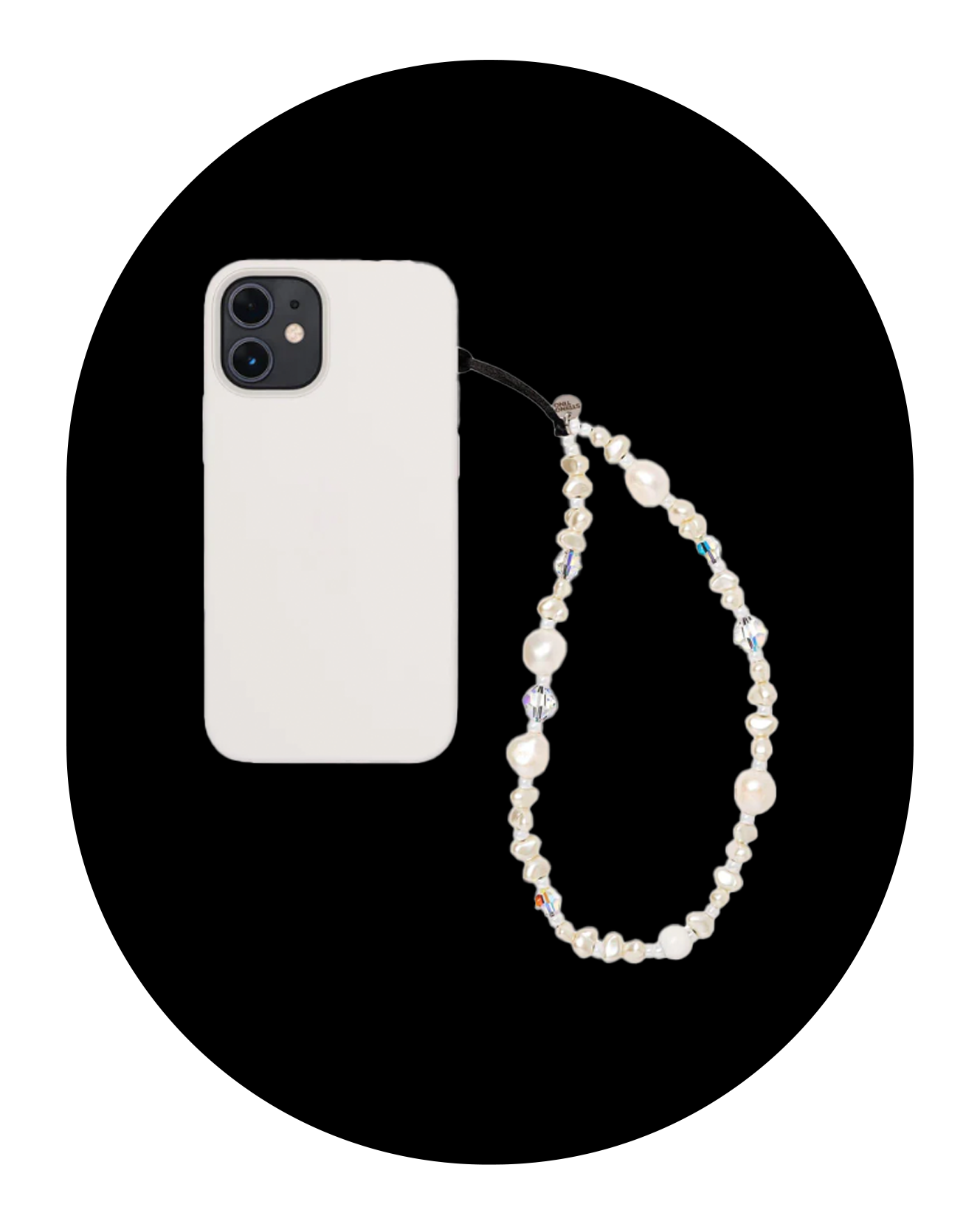 Venus Pearl Trap Wristlet Phone Strap