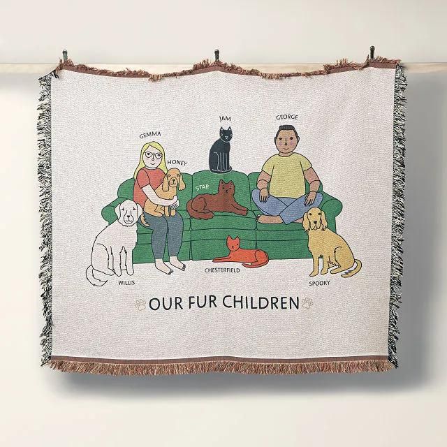 Personalized Pet-Family Blanket