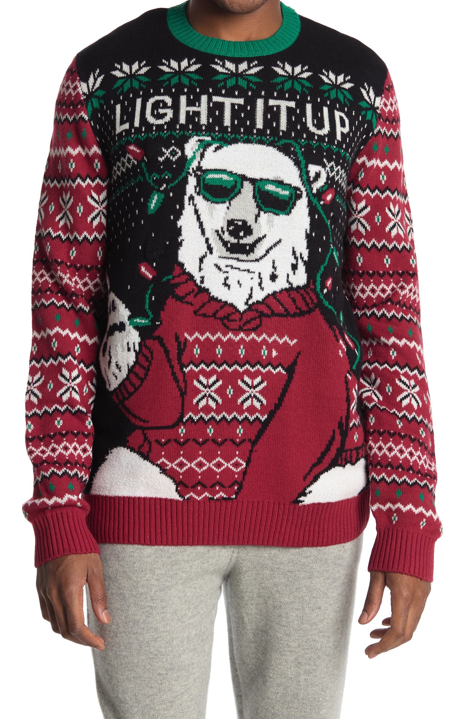 Light It Up Polar Bear Sweater