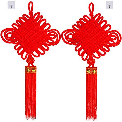 Chinese Red Knot Tassel Hangings
