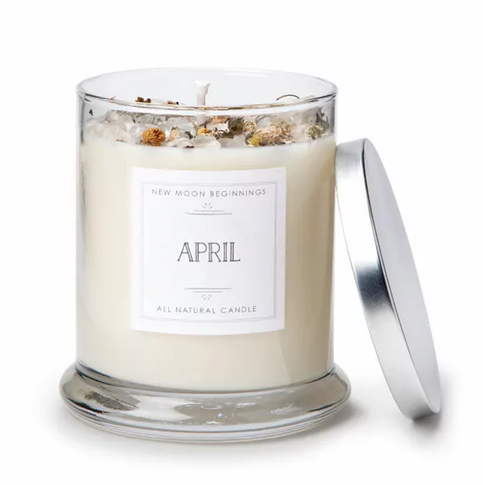 April Birth Month Flower Soy Candle