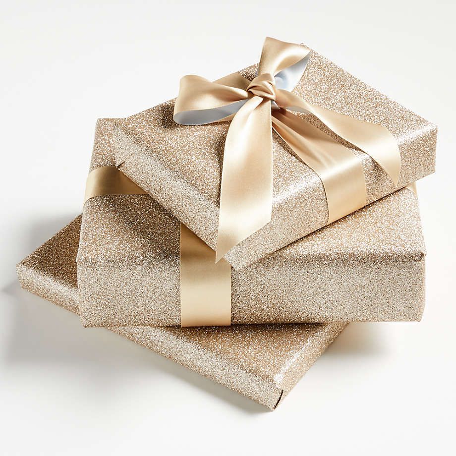 Glitter gift deals wrap