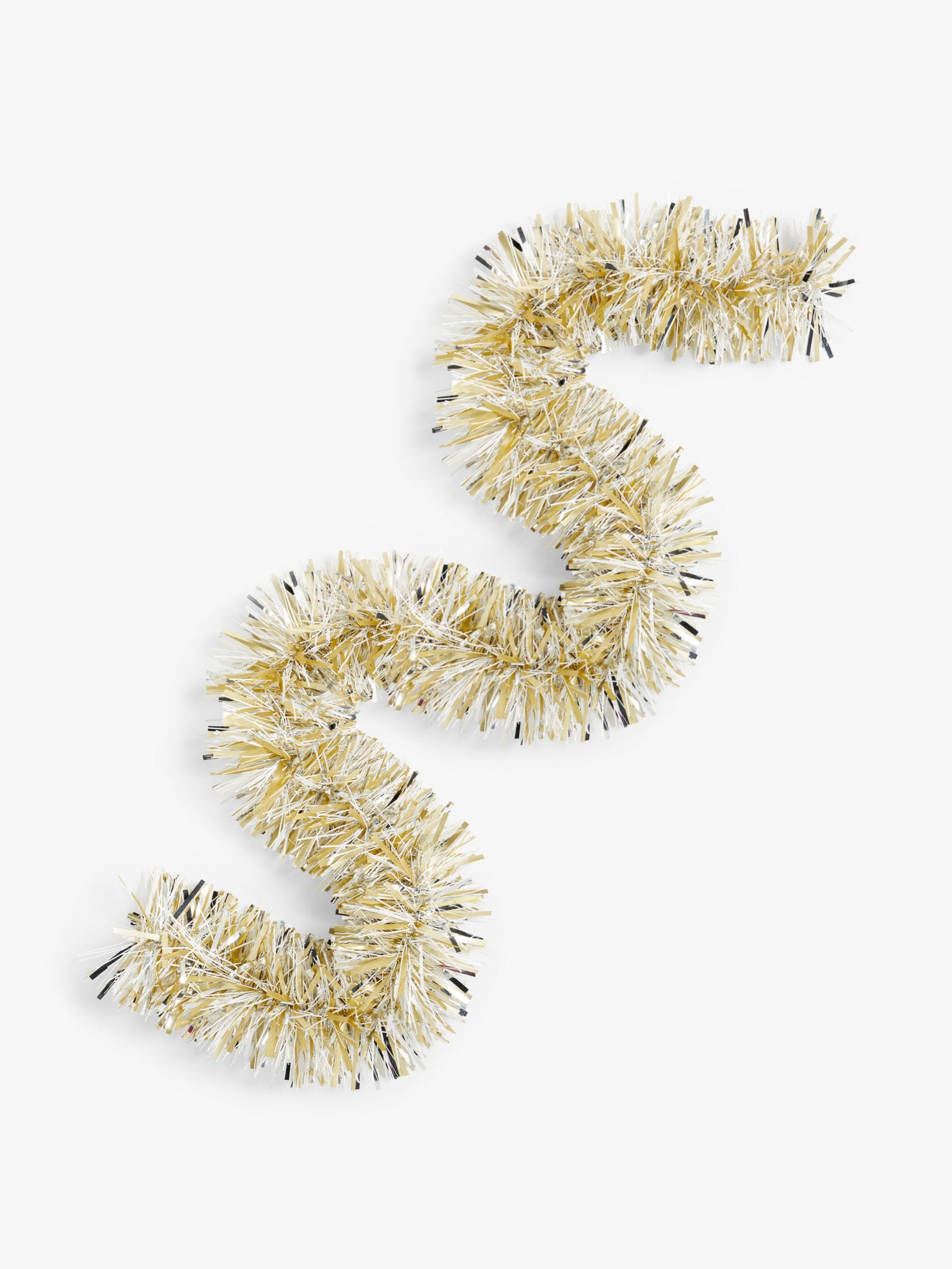 Star Tinsel Garland, Champagne