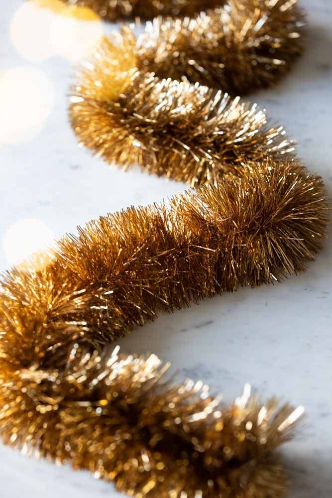 Eco-Friendly Recycled Metallic Gold Tinsel