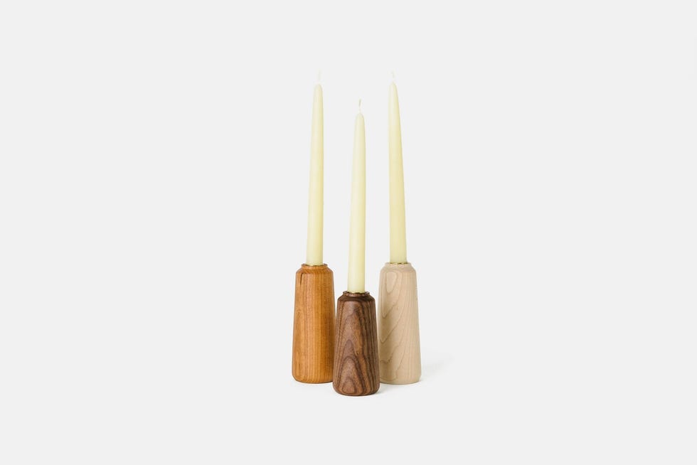 Hardwood Candle Holder
