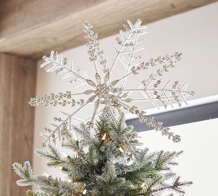 Mini Snowflake Tree Topper - Old World Christmas in 2023