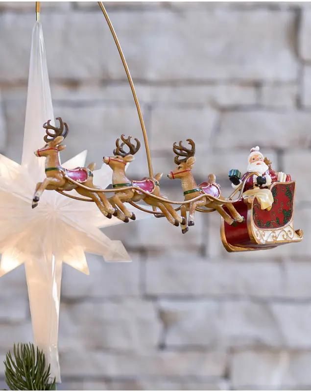 Santa's Sleigh Animated Tree Topper