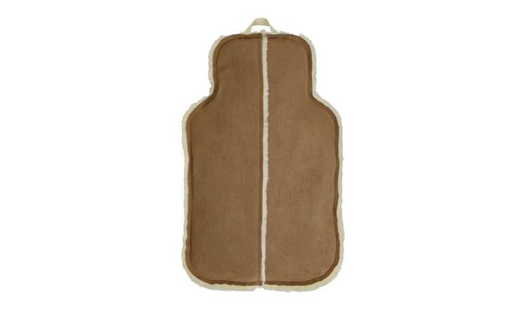 Argos Home Tan Shearling Hot Water Bottle