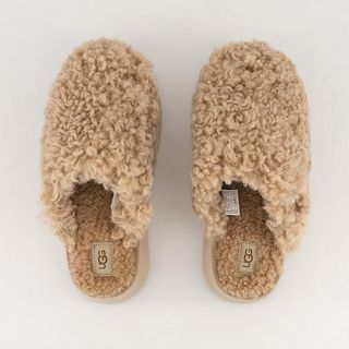 Maxi Curly Platform Slippers