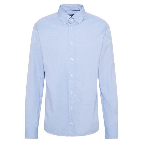 Men's spring summer outfit with light blue whole pattern shirt