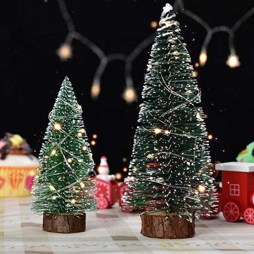 Led Christmas Tree Lights Bottle Brush Trees