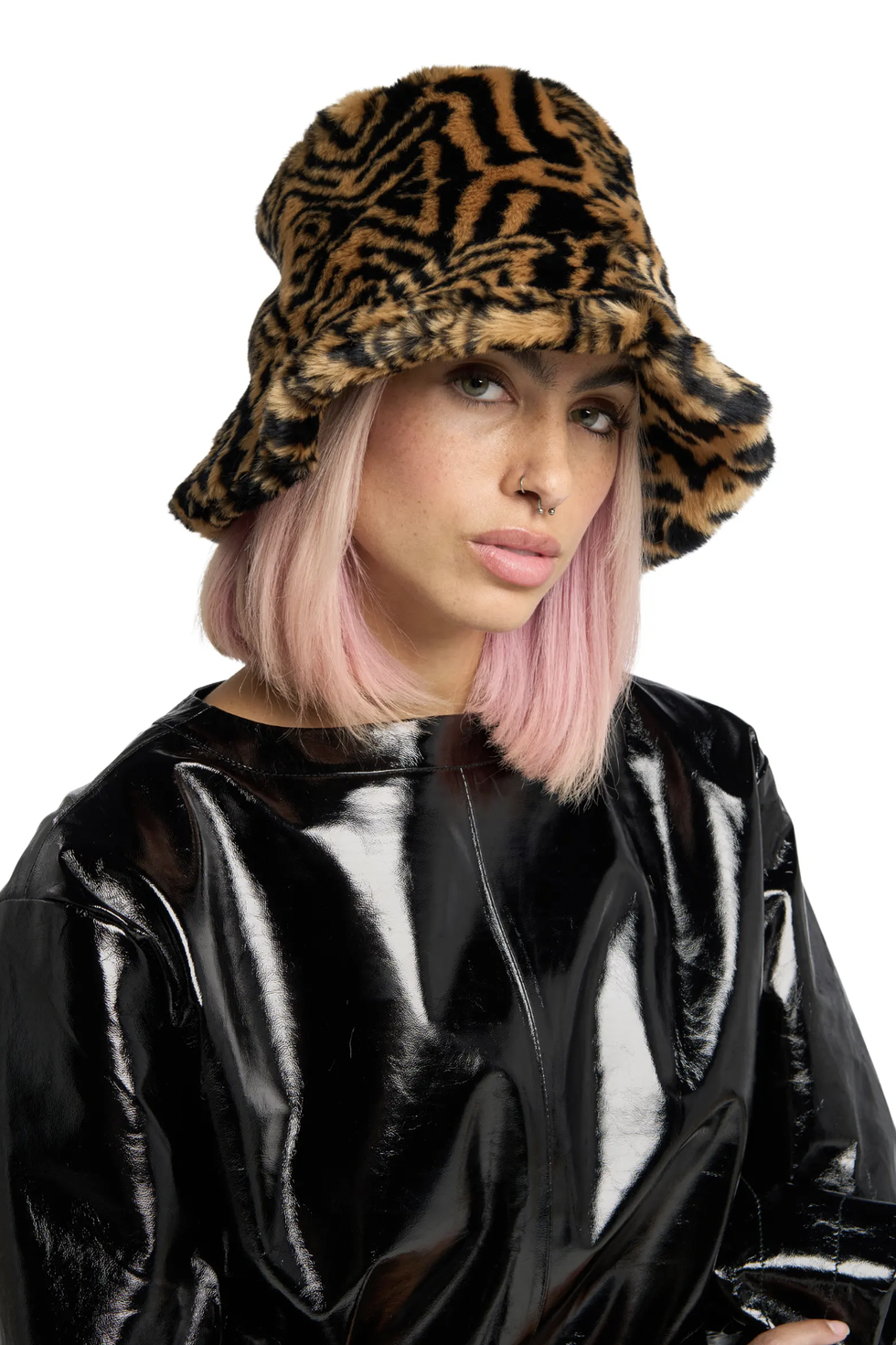 LITA by Ciara Recycled Polyester Faux Fur Bucket Hat