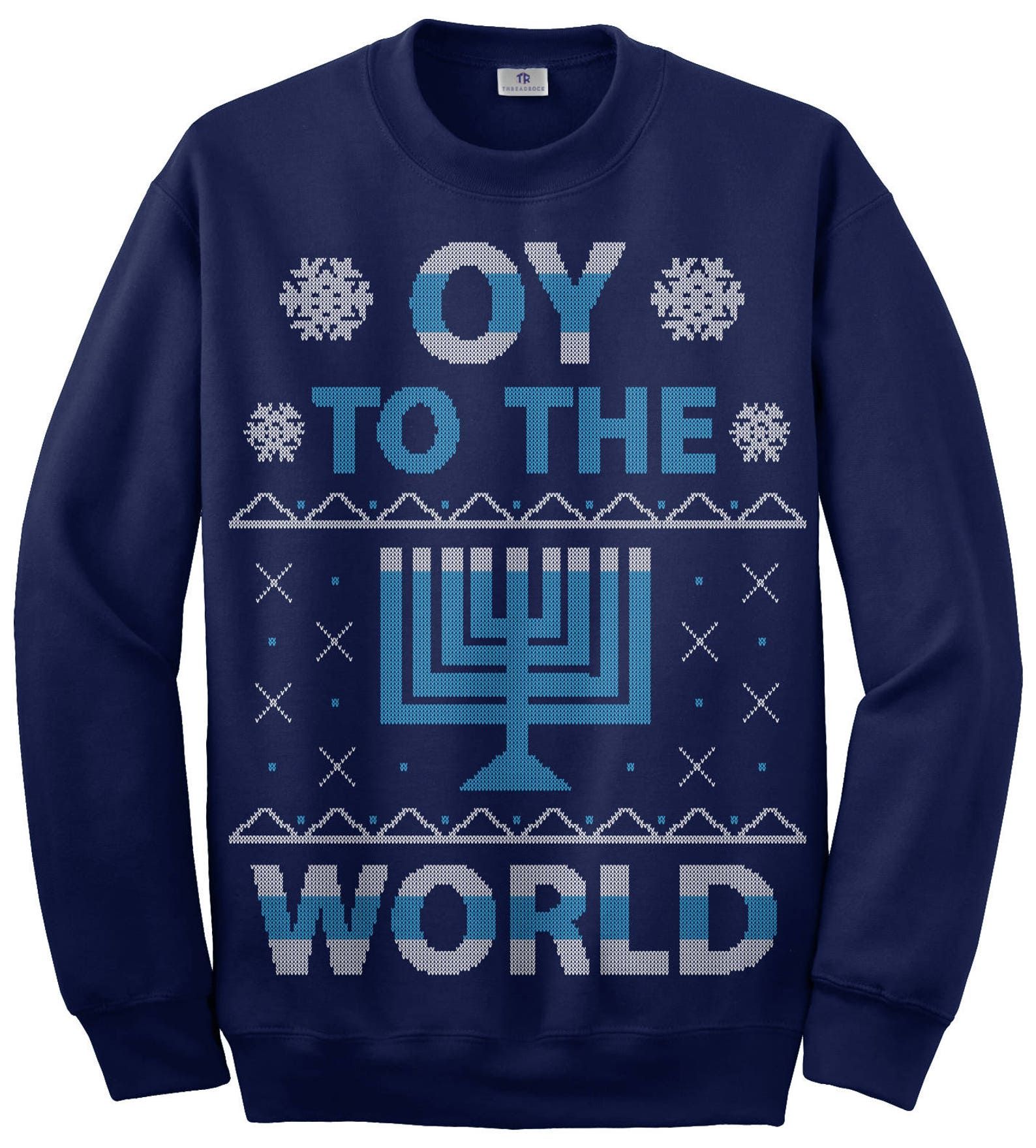 Oy to the World Hanukkah Celebration Unisex Sweatshirt