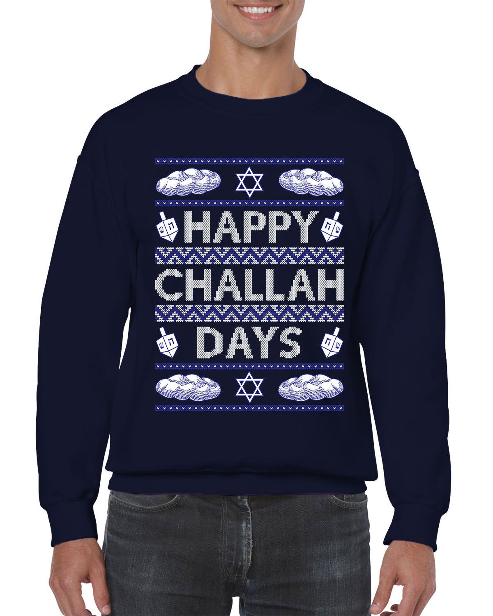 Happy Challah Days Ugly Sweater
