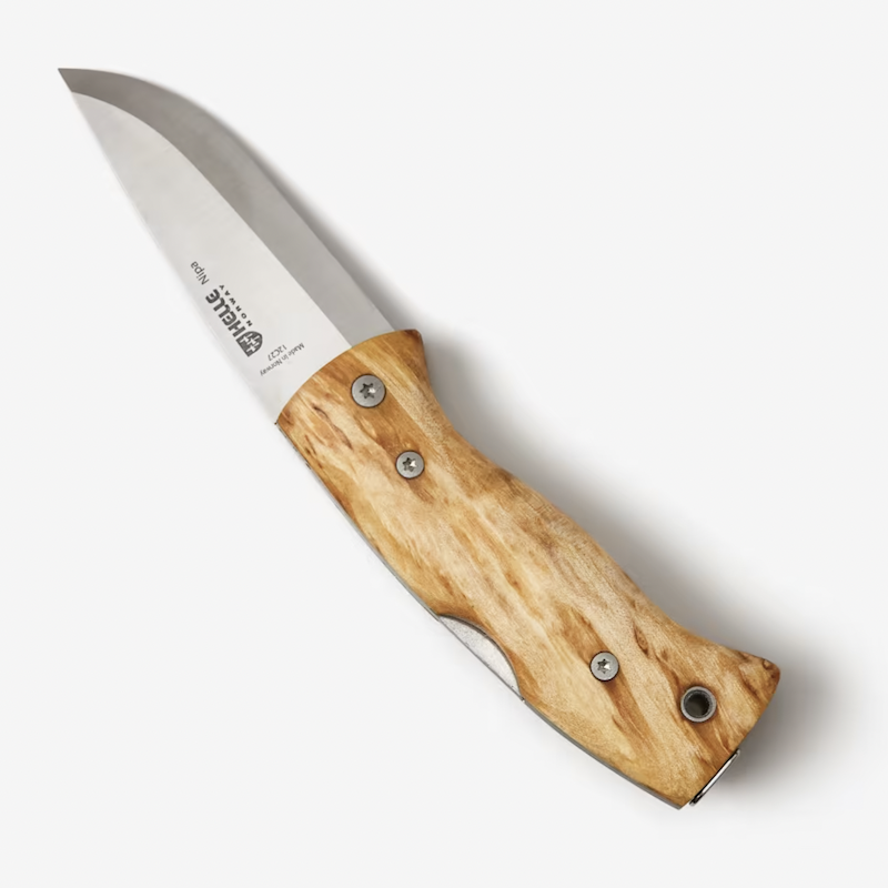 Nipa Curly Birch Wood Folding Knife