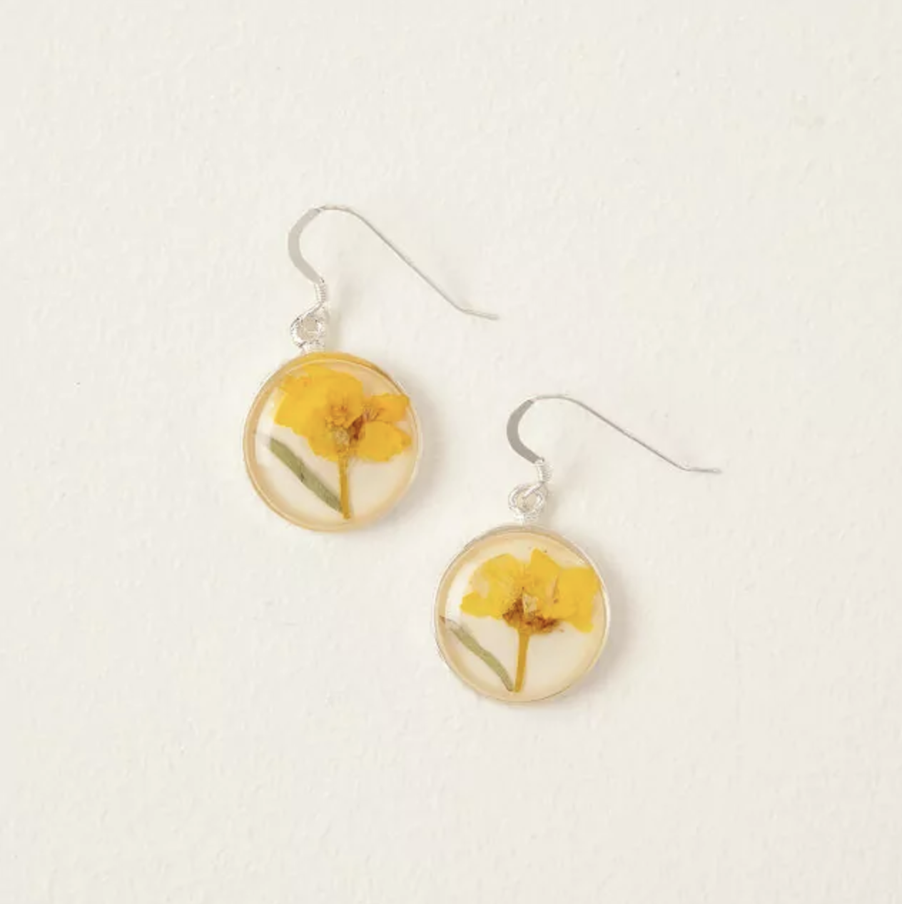 Birth Flower Earrings: November - Chrysanthemum