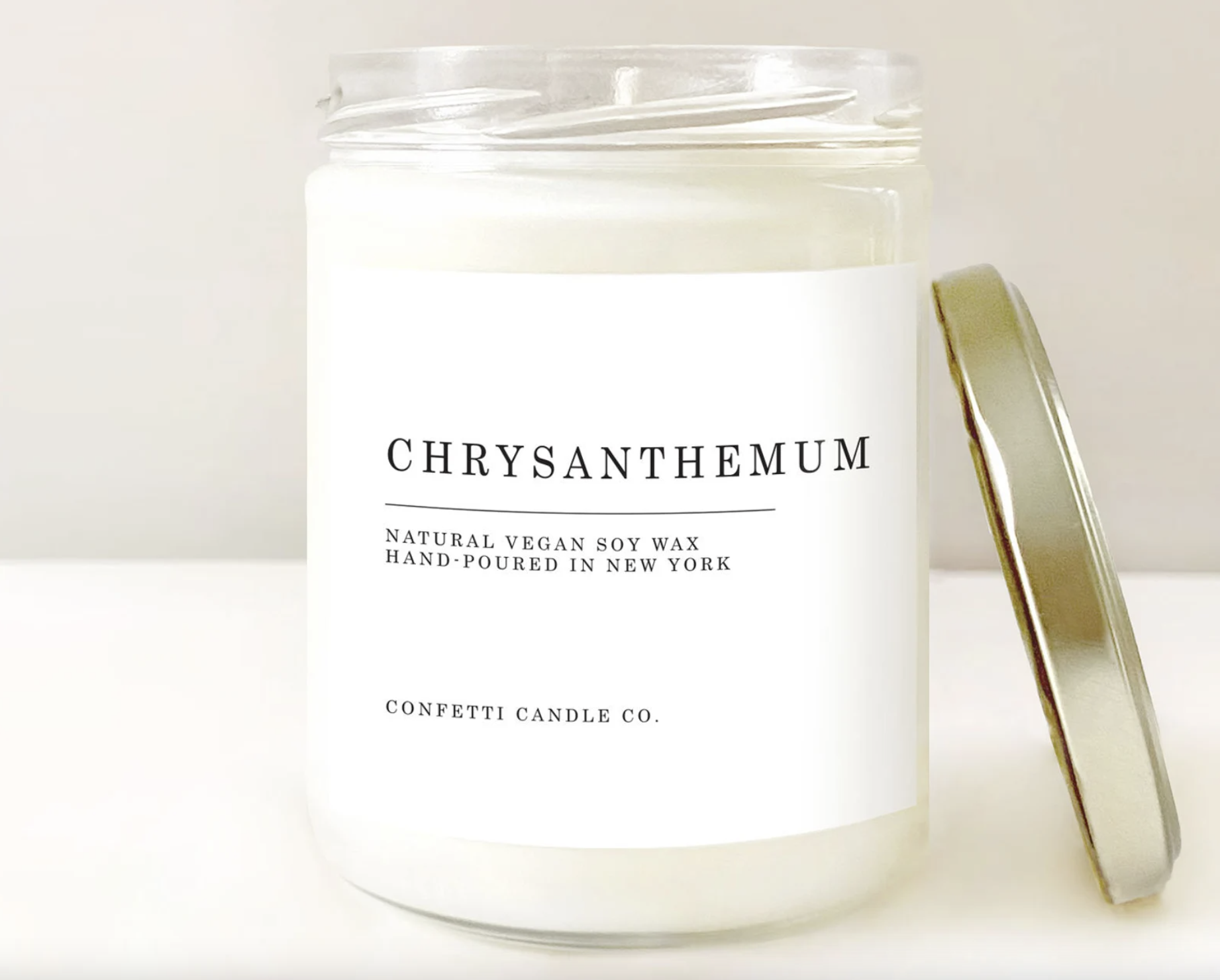 Chrysanthemum Vegan Soy Candle
