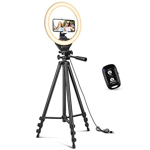 10-Inch Ring Light with 50-Inch Extendable Tripod Stand