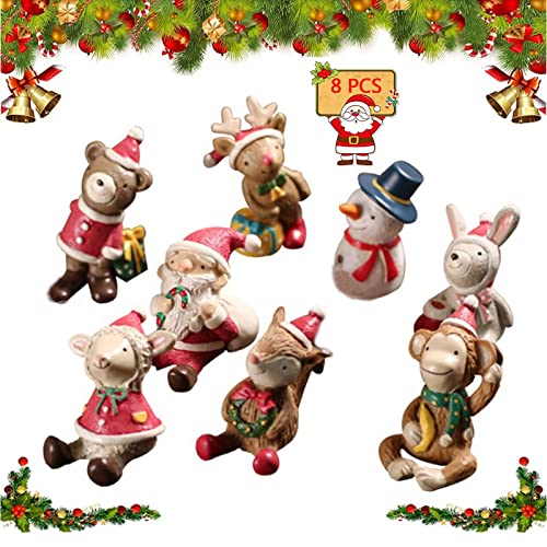 8 Mini figuritas de resina