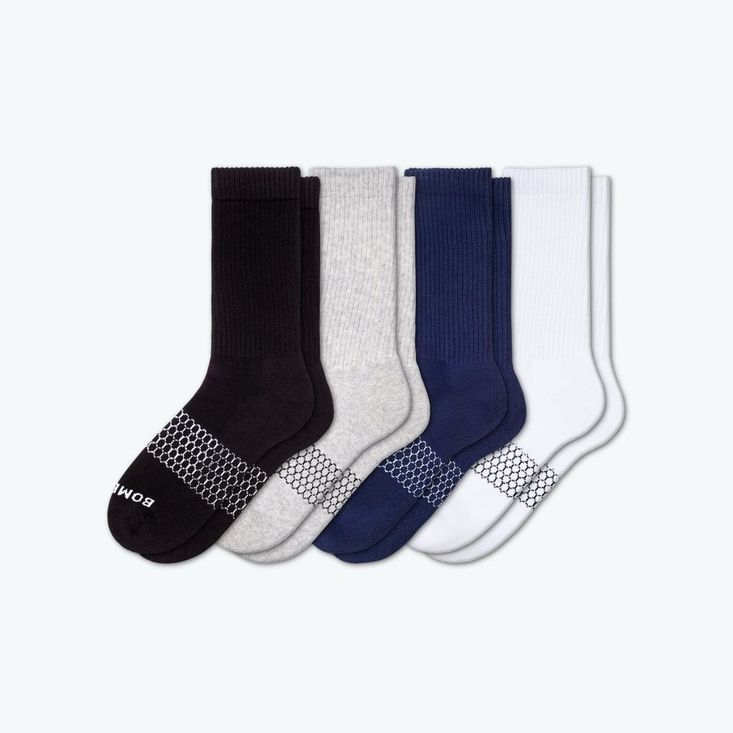 Men's Solids Calf Sock 4-Pack