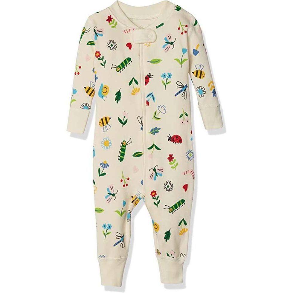 Unisex Babies' One-Piece Organic Cotton Footless Pajamas