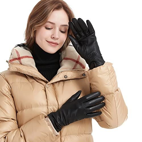 Lambskin Leather Driving Gloves