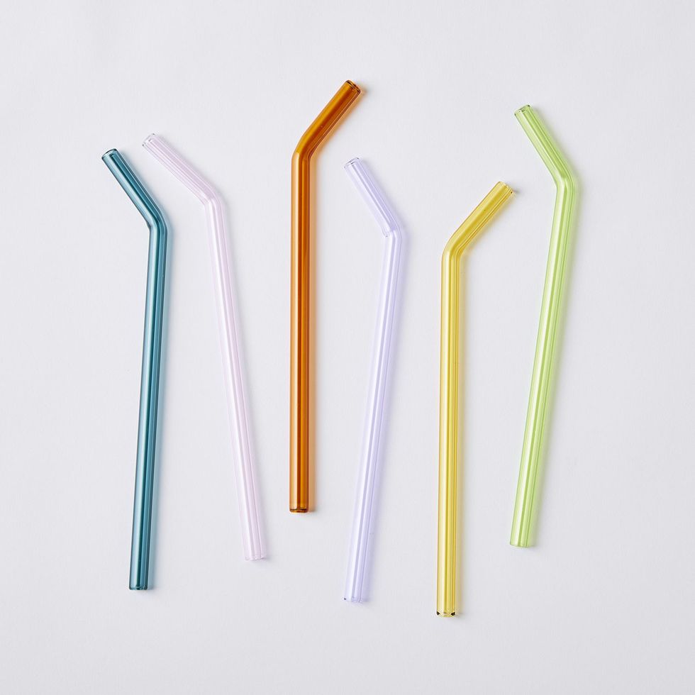 juiceglass Handmade Colored Glass Straws
