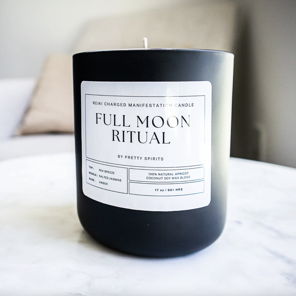 Full Moon Ritual Manifestation Candle