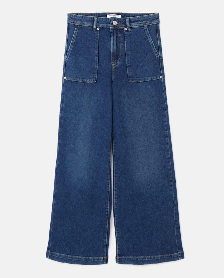 Wide jean with pockets