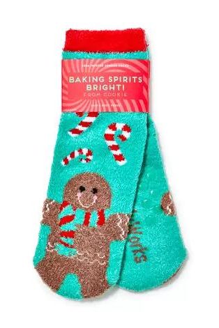 Gingerbread Shea-Infused Lounge Socks